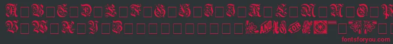 AeternaCapsSsi Font – Red Fonts on Black Background