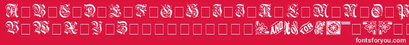 AeternaCapsSsi Font – White Fonts on Red Background