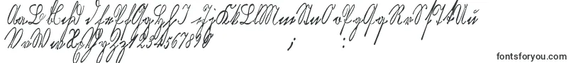 Kurrentkupferstichthin-Schriftart – Kalligrafische Schriften