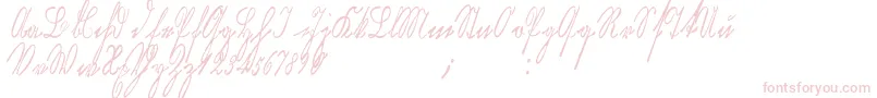 Kurrentkupferstichthin-Schriftart – Rosa Schriften