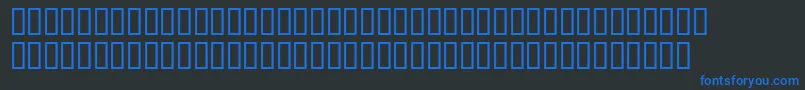 Terse Font – Blue Fonts on Black Background