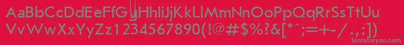 Ukrainianjournalsans Font – Gray Fonts on Red Background