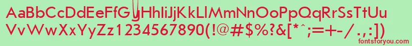 Ukrainianjournalsans Font – Red Fonts on Green Background