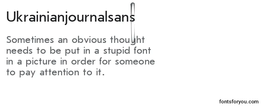 Ukrainianjournalsans Font