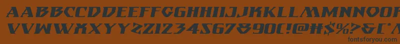 Eternalknightexpandital Font – Black Fonts on Brown Background