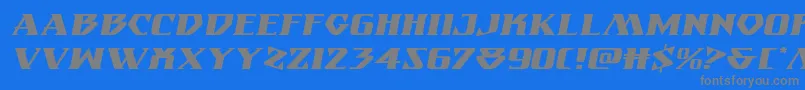 More about Eternalknightexpandital Font Eternalknightexpandital Font – Gray Fonts on Blue Background