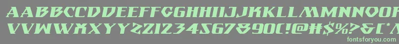 Eternalknightexpandital Font – Green Fonts on Gray Background