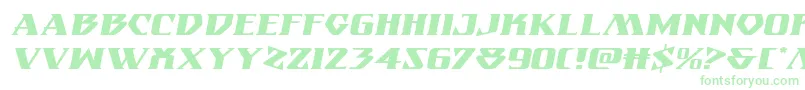 Шрифт Eternalknightexpandital – зелёные шрифты на белом фоне
