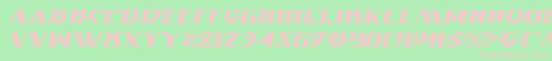 Шрифт Eternalknightexpandital – розовые шрифты на зелёном фоне