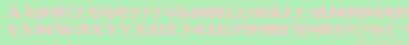 Eternalknightexpandital Font – Pink Fonts on Green Background