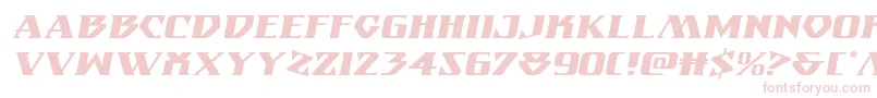 Шрифт Eternalknightexpandital – розовые шрифты на белом фоне