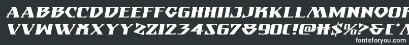 Eternalknightexpandital Font – White Fonts on Black Background