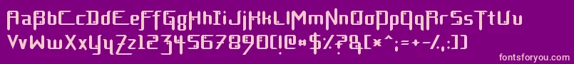 DiamondFantasyNormal Font – Pink Fonts on Purple Background