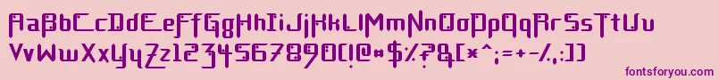 DiamondFantasyNormal Font – Purple Fonts on Pink Background