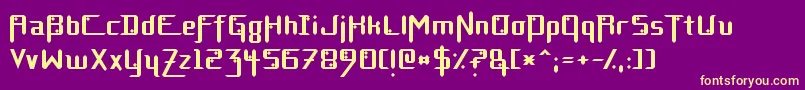 DiamondFantasyNormal Font – Yellow Fonts on Purple Background