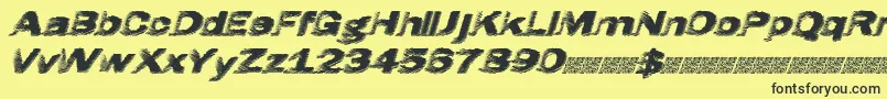 More about Hatch Font Hatch Font – Black Fonts on Yellow Background
