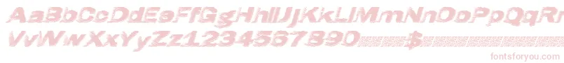 Hatch Font – Pink Fonts on White Background