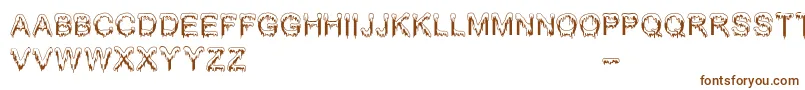 JizzMassBc Font – Brown Fonts on White Background