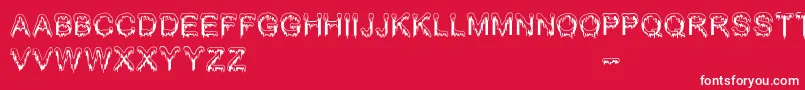 JizzMassBc Font – White Fonts on Red Background