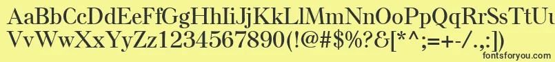 ElseLtSemiBold Font – Black Fonts on Yellow Background