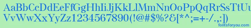 ElseLtSemiBold Font – Blue Fonts on Green Background