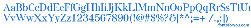 フォントElseLtSemiBold – 白い背景に青い文字