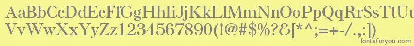 ElseLtSemiBold-Schriftart – Graue Schriften auf gelbem Hintergrund
