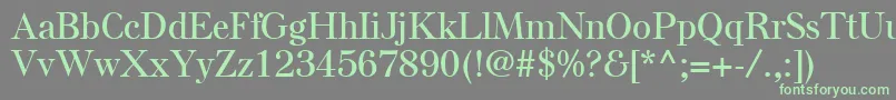 ElseLtSemiBold Font – Green Fonts on Gray Background