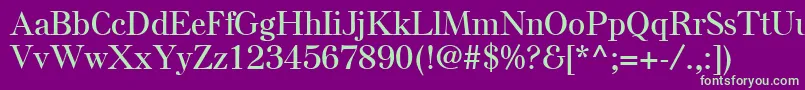 ElseLtSemiBold-fontti – vihreät fontit violetilla taustalla