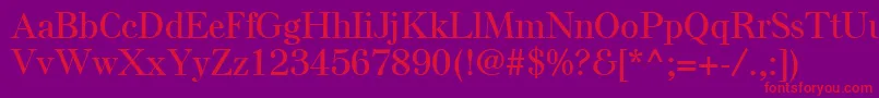 ElseLtSemiBold Font – Red Fonts on Purple Background