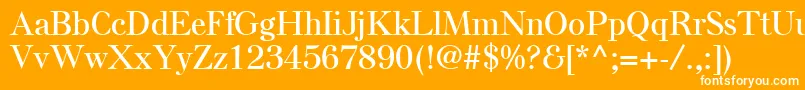 フォントElseLtSemiBold – オレンジの背景に白い文字