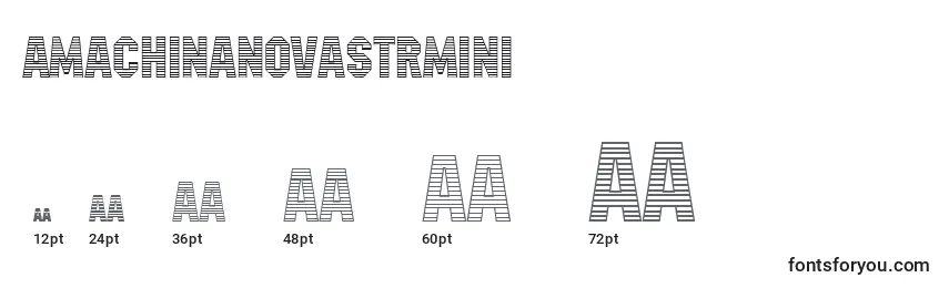 Размеры шрифта AMachinanovastrmini