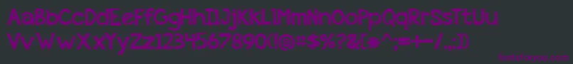 BmdAppleberry Font – Purple Fonts on Black Background