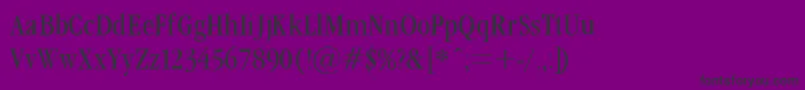 GaramondCond40Lighta Font – Black Fonts on Purple Background