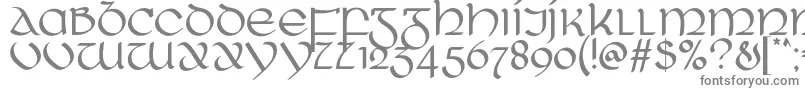 Шрифт RingOfKerry – серые шрифты на белом фоне