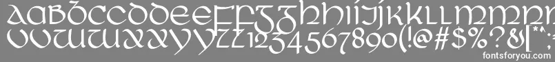 RingOfKerry Font – White Fonts on Gray Background