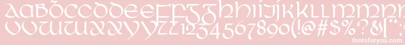 RingOfKerry Font – White Fonts on Pink Background