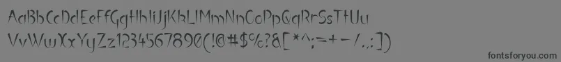 Luteous Font – Black Fonts on Gray Background