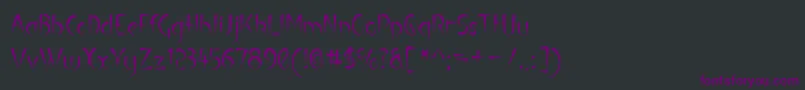 Шрифт Luteous – фиолетовые шрифты на чёрном фоне