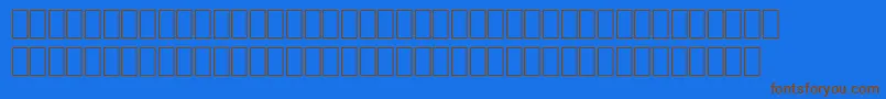 Wpro10na Font – Brown Fonts on Blue Background