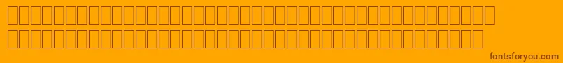 Wpro10na Font – Brown Fonts on Orange Background