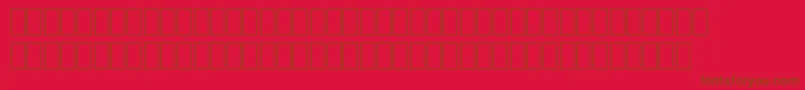 Wpro10na Font – Brown Fonts on Red Background