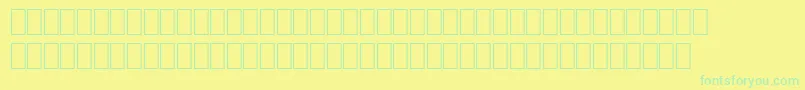 Wpro10na Font – Green Fonts on Yellow Background