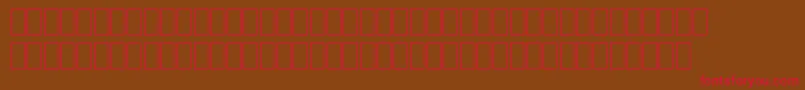 Wpro10na Font – Red Fonts on Brown Background