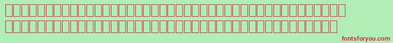 Wpro10na Font – Red Fonts on Green Background