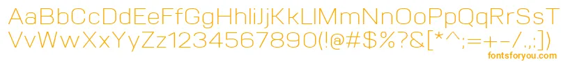 VitroLight Font – Orange Fonts on White Background