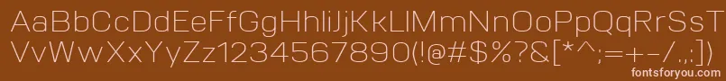 VitroLight Font – Pink Fonts on Brown Background