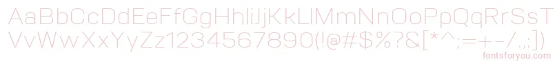 VitroLight Font – Pink Fonts on White Background