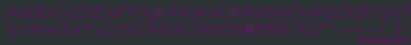 VitroLight Font – Purple Fonts on Black Background