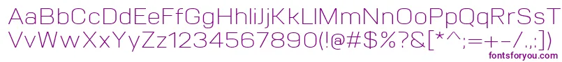 VitroLight Font – Purple Fonts on White Background